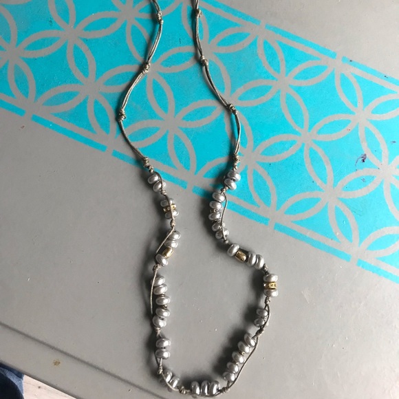 J. Crew Long necklace - grey - Picture 2 of 3